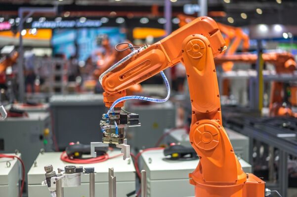 six-axis robot arm with unique or specialized end-of-arm tool EOAT